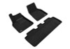 3D Maxpider 21-22 Tesla Model Y Elegant 1st 2nd Row - Floor Mat Set (Black) - L1TL02704709 Photo - Primary