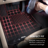 3D MAXpider 2022 Tesla Model X Kagu 1st Row Floormat - Black - L1TL04311509 Photo - Mounted