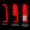 ANZO 15-21 GMC Canyon Full LED Taillights w/ Red Lightbar Black Housing/Clear Lens - 311434 Photo - Unmounted
