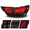 ANZO 11-13 Jeep Grand Cherokee LED Taillights w/ Lightbar Black Housing/Smoke Lens 4pcs - 311440 Photo - Unmounted