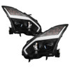 xTune 07-09 Nissan Altima Sedan Crystal Headlights (Halogen Models Only) -Black HD-JH-NA07-AM-SSM-BK - 9940859