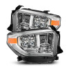 AlphaRex 14-21 Toyota Tundra NOVA LED Proj HL Chrome w/Actv Light & Seq. Sig + Switchback DRL - 880831 Photo - Primary