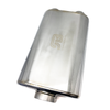 Stainless Bros 17in Overall Length 3in Oval SS304 Matte Finish Muffler 3in Center In/Center Out - 616-07623-0100 User 1