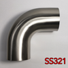 Stainless Bros 2.13in SS321 90 Deg Mandrel Bend Elbow - 1.5D Radius 16GA/.065in Wall (Leg) - 701-05456-4150 User 1