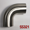Stainless Bros 3in SS321 90 Deg Mandrel Bend Elbow - 1.5D Radius 16GA/.065in Wall (Leg) - 701-07656-4150 User 1