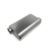 Ticon Industries 17in Overall Length 2.5in Thin Oval Titanium Muffler - 2.5in Offset In/Offset Out - 116-06323-0230 User 1