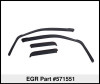 EGR 18-23 Gmc Terrain In-Channel Window Visors Front/Rear Set Dark Smoke - 571551 Thumbnail