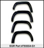 EGR 19-22 Ford Ranger Painted To Code Shadow Traditional Bolt-On Look Fender Flares Black Set Of 4 - 793554-G1 Thumbnail