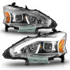 ANZO 13-15 Nissan Altima (w/o Factory HID Bulbs) Projector Headlights - w/ Light Bar Chrome Housing - 121570 User 1