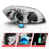 ANZO 05-10 Chevrolet Cobalt / 07-10 Pontiac G5 LED Projector Headlights w/ Seq Black Housing - 121573 Photo - Unmounted