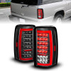 ANZO 00-06 Chevrolet Tahoe / GMC Yukon Full LED Taillights w/ Lightbar Black Housing/Clear Lens - 311448 Photo - Primary