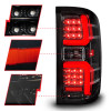 ANZO 15-19 Chevrolet Silverado 2500 HD/3500 HD LED Taillight w/ Sequential Black Housing/Clear Lens - 311450 Photo - Unmounted