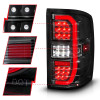 ANZO 14-18 GMC Sierra 1500 Full LED Taillights Black Housing Clear Lens (w/C Light Bars) - 311464 Photo - Unmounted