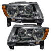 Oracle 11-13 Jeep Grand Cherokee Pre-Assembled Halo Headlights (Non HID) Chrome - Red - 7070-003 Photo - in package