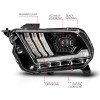 ANZO 10-14 Ford Mustang LED Projector Headlights w/Sequential Light Tube (NON HID Compatible) - 121577 Photo - Unmounted