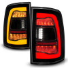 ANZO 09-18 Dodge Ram 1500 Sequential LED Taillights Smoke Black w/Switchback Amber Signal - 311472 Photo - Unmounted