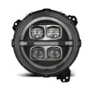 AlphaRex 18-23 Jeep Wrangler JL/Gladiator JT LED Proj Headlights Black w/ Activ Light/Seq Signal/DRL - 880868 Photo - Primary
