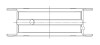 ACL Holden/Opel/Pont. 4 1.6/1.8/2.0/2.2 1982+ Race Series Main Bearings - 5M2327H-.25 Technical Drawing