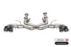 Corsa 20-23 Chevrolet Corvette C8 RWD 3in Track Cat-Back Delete Exhaust w/4.5in CF Polished Tips - 21104CF Photo - Primary