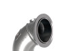aFe Power Twisted Steel Down Pipe 3in 304 Stainless Steel w/ Cat 15-18 VW Golf R MKVII L4-2.0L (t) - 48-36411-1YC Photo - Close Up