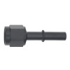 DeatschWerks 6AN Female Flare Swivel to 5/16in Male EFI Quick Disconnect - Anodized Matte Black - 6-02-0130-B Photo - Primary