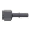 DeatschWerks 8AN Female Flare Swivel to 3/8in Male EFI Quick Disconnect - Anodized Matte Black - 6-02-0133-B Photo - Primary