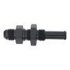 DeatschWerks 6AN Male Flare to Straight 3/8in Single Hose Barb - Anodized Matte Black - 6-02-0734-B Photo - Primary