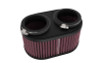 K&N 2-1/8in DUAL FLG 6-1/4 X 4inOD 3inH Universal Clamp-On Air Filter - RU-3510 Photo - lifestyle view