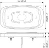 Hella L/Bar Mini 16In Led (Mv Fxd Amber) - 014565111 Technical Drawing