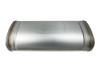 aFe MACH Force-Xp 409 SS Muffler 3in Dual Inlet/Dual Outlet 5in H x 8in W x 18in L - Oval Body - 49M00055 Photo - Unmounted
