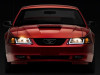 Raxiom 99-04 Ford Mustang Axial Series Headlights w/ LED Bar- Blk Housing (Clear Lens) - 422712 Photo - Close Up