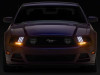 Raxiom 13-14 Ford Mustang LED Projector Headlights SEQL Turn Signals- Blk Housing (Clear Lens) - 426686 Photo - Close Up