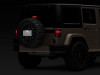 Raxiom 07-18 Jeep Wrangler JK Axial Series License Plate Bracket w/ LED Brake Light - J132759 Photo - Close Up