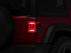 Raxiom 18-23 Jeep Wrangler JL Horizon LED Tail Lights- BlkHousing- Red Lens - J133625-JL Photo - Close Up