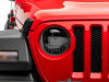 Raxiom 18-23 Jeep Wrangler JL Axial Series 9-In LED Headlights- Blk Housing (Clear Lens) - J164371 Photo - Close Up