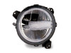 Raxiom 18-23 Jeep Wrangler JL Axial Series 9-In LED Headlights- Blk Housing (Clear Lens) - J164371 Photo - Close Up