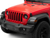 Raxiom 18-23 Jeep Wrangler JL Axial Series 9-In LED Headlights- Blk Housing (Clear Lens) - J164371 Photo - Close Up