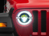 Raxiom 18-23 Jeep Wrangler JL Axial Series 9-In LED Angel Eye Headlights- Blk Housing (Clear Lens) - J167045 Photo - Primary