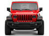 Raxiom 18-23 Jeep Wrangler JL Axial Series 9-In LED Angel Eye Headlights- Blk Housing (Clear Lens) - J167045 Photo - Close Up