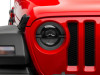 Raxiom 18-23 Jeep Wrangler JL Axial Series 9-In LED Angel Eye Headlights- Blk Housing (Clear Lens) - J167045 Photo - Close Up