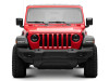 Raxiom 18-23 Jeep Wrangler JL Axial Series 9-In Angel Eye LED Headlights- Blk Housing (Clear Lens) - J177416 Photo - Close Up