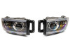 Raxiom 02-05 Dodge RAM 1500 LED Projector Headlights w/ SEQL LED Bar- Blk Housing (Clear Lens) - R131478 Photo - Primary