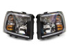 Raxiom 07-13 Chevrolet Silverado 1500 Axial Headlights w/ SEQL LED Bar- Blk Housing (Clear Lens) - S138004 Photo - Close Up
