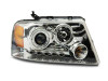 Raxiom 04-08 Ford F-150 Dual LED Halo Projector Headlights- Chrome Housing (Clear Lens) - T542850 Photo - Close Up