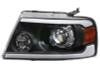 Raxiom 04-08 Ford F-150 Axial Series LED Projector Headlights- Blk Housing (Clear Lens) - T566365 Photo - Close Up