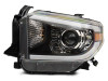 Raxiom 14-21 Toyota Tundra Axial Projector Headlights w/ SEQL LED Bar- Blk Housing (Clear Lens) - TU16011 Photo - Close Up