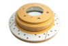 DBA 00-06 Mitsubishi Montero Rear Street Series Drilled & Slotted Rotor - 661X Photo - out of package