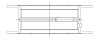 ACL Ford 4 2300 (Single Spark Plug engines) Race Series Engine Crankshaft Main Bearing Set - 5M1117H-20 Technical Drawing