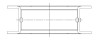 ACL Ford 4 2300 (Single Spark Plug engines) Race Series Engine Crankshaft Main Bearing Set - 5M1117H-STD Technical Drawing