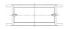 ACL **Coated** Ford Prod. V8 255-289-302 Race Series Engine Crankshaft Main Bearing Set - 5M590HC-010 Technical Drawing